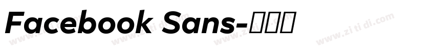 Facebook Sans字体转换